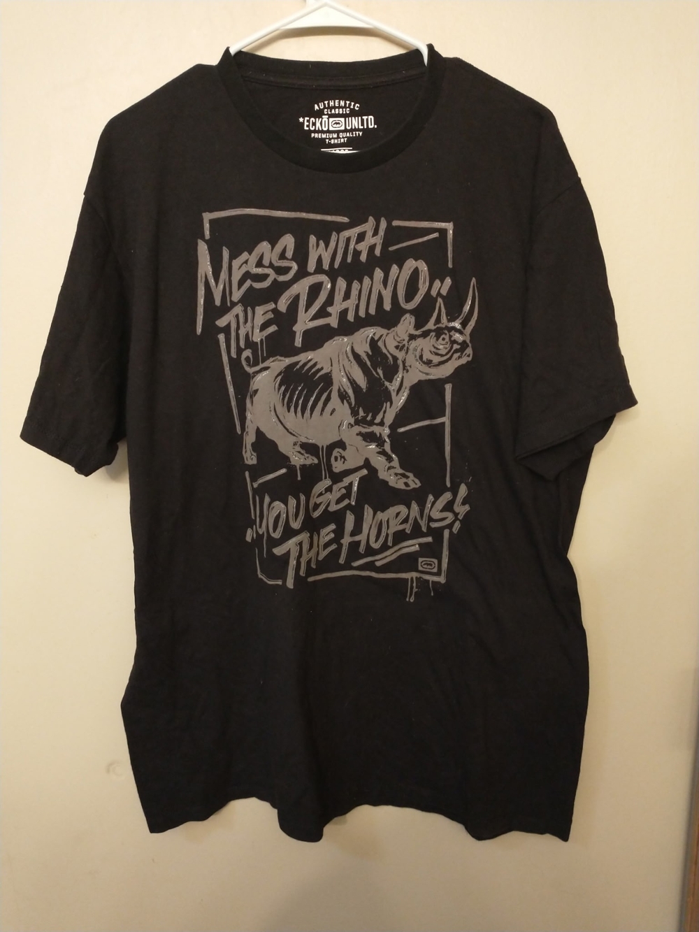 Ecko Unlimited Y2K "Mess With The Rhino" Black Tee